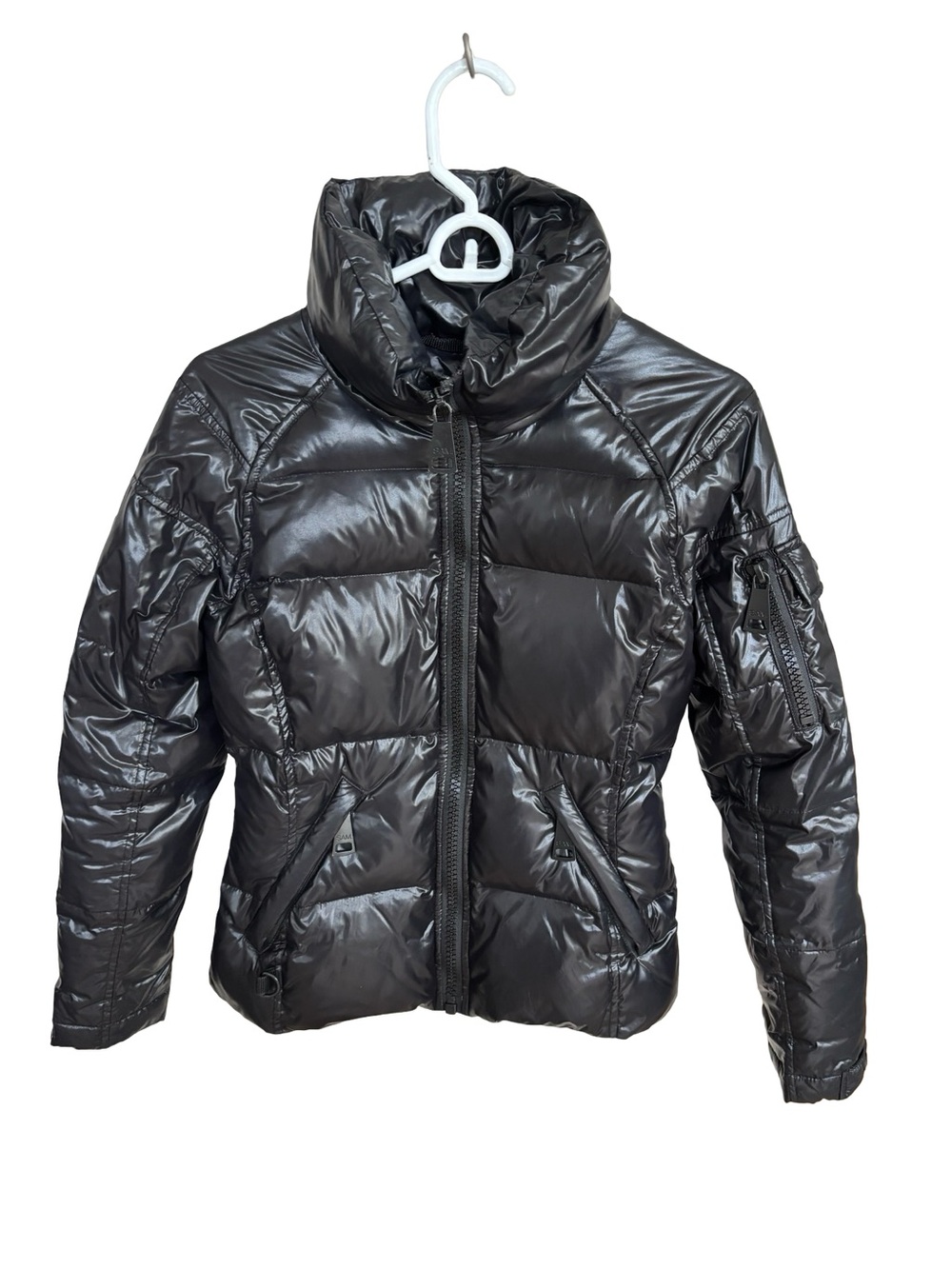 SAM Marni Puffer Goose Down Jacket Women's Black Jacket Size XSmall